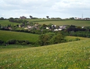 Eype village from cliff path